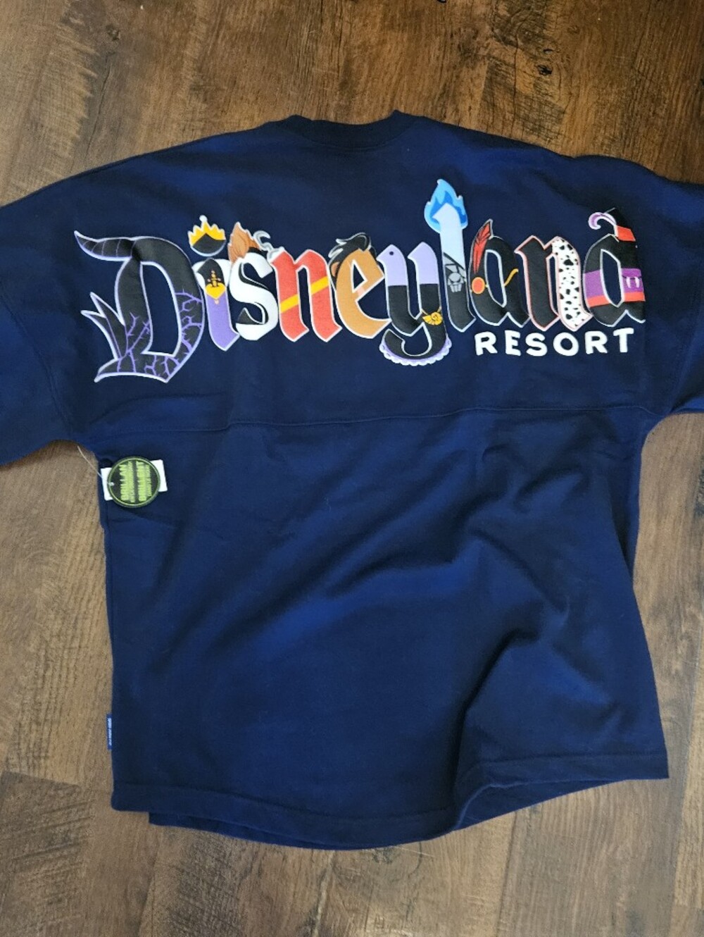 VILLANS Disney Navy Multicolor Disneyland Resort Long Sleeve Tee